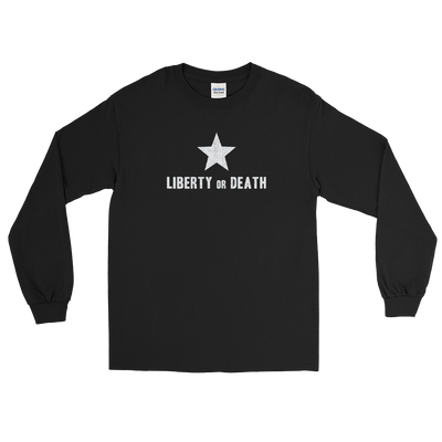 Troutman Lone Star Flag Long Sleeve T-Shirt - TX Threads Co