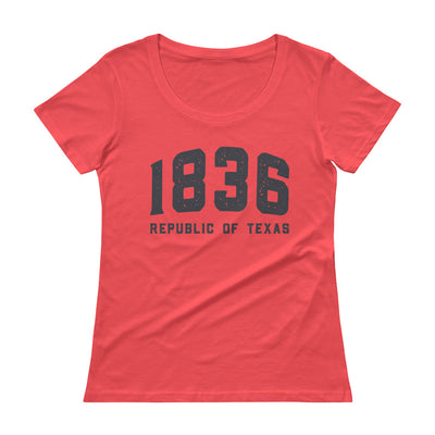 1836 Scoopneck T-Shirt - TX Threads Co