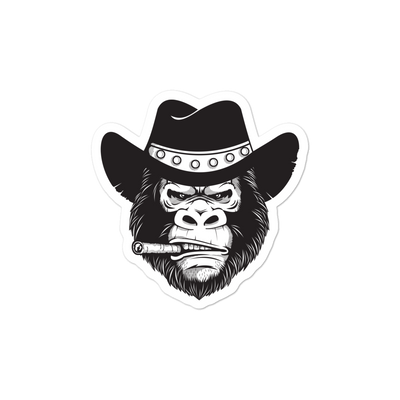 Texas Gorilla Sticker - TX Threads Co