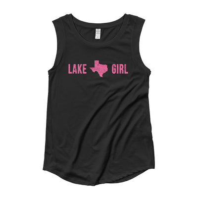 TX Lake Girl Cap Sleeve T-Shirt - TX Threads Co