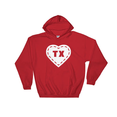 Texas Love Hooded Sweatshirt - TX Threads Co