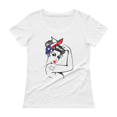 Texas Rosie Scoopneck T-Shirt - TX Threads Co