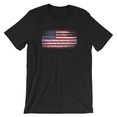 Distressed US Flag T-Shirt - TX Threads Co