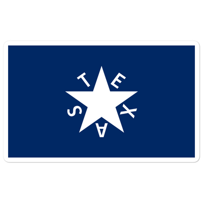 De Zavala Flag Sticker - TX Threads Co