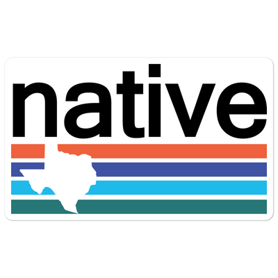 Native Texan Sticker - TX Threads Co