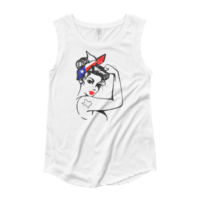 Texas Rosie Cap Sleeve T-Shirt - TX Threads Co
