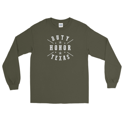 Duty Honor Texas Long Sleeve T-Shirt - TX Threads Co