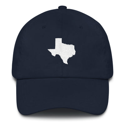 Texas (White) Low Profile Hat - TX Threads Co